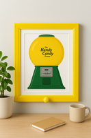 HappyCandyWorld™- Premium Candy Dispenser picture frame durable quality, easy to use, just turn the bottom button