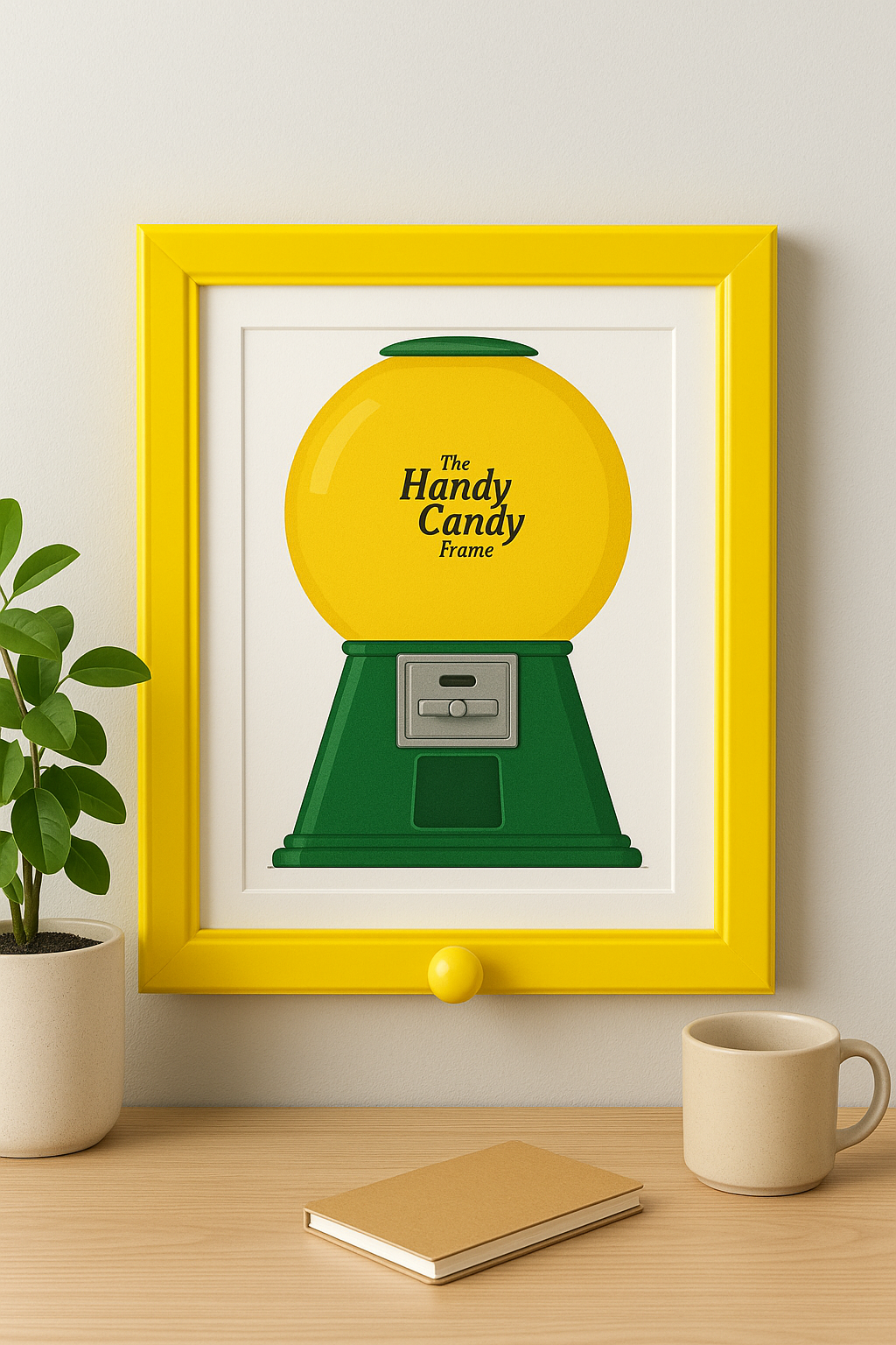 HappyCandyWorld™- Premium Candy Dispenser picture frame durable quality, easy to use, just turn the bottom button